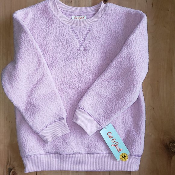 Cat & Jack Other - Girls Purple Fleece Pullover Sweatshirt